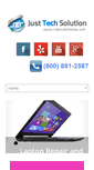 Mobile Screenshot of justtechsolution.com